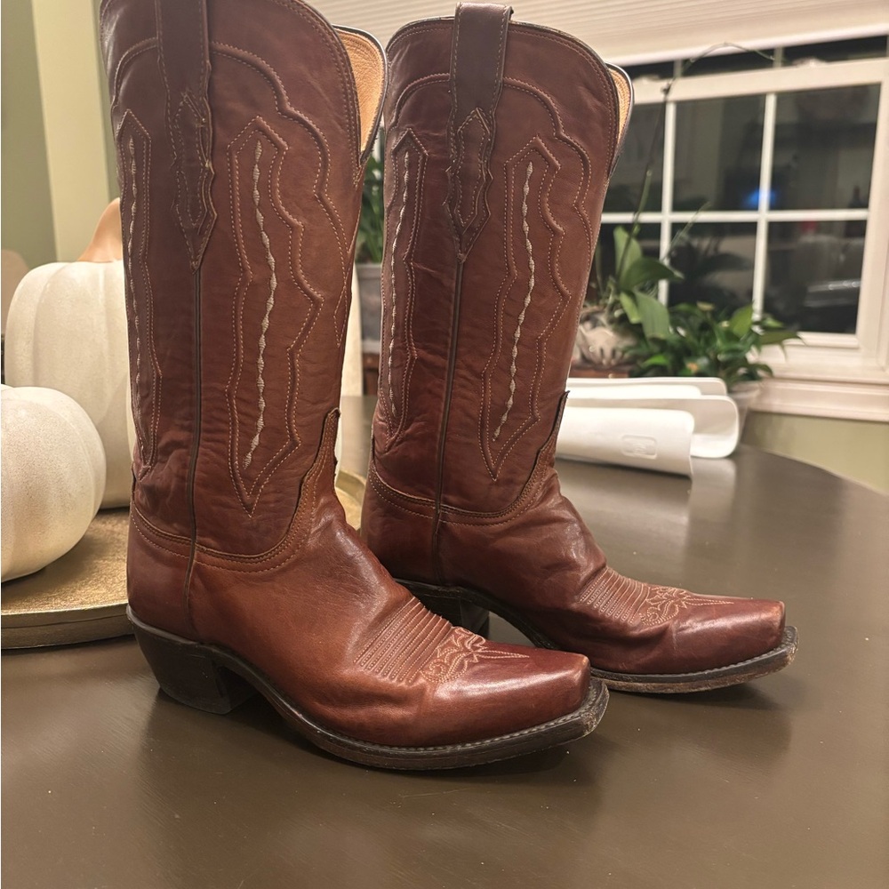 Lucchese Brown Heeled Boots